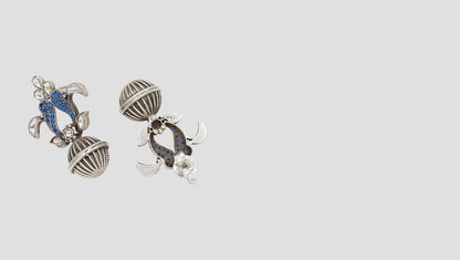 Elegant Heritage Silver Dangler Earrings