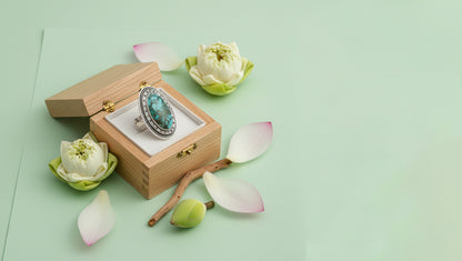 Sangeeta Boochra Signature Turquoise Statement Ring
