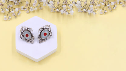 Timeless Simplicity: Handcrafted Silver Studs by Sangeeta Boochra