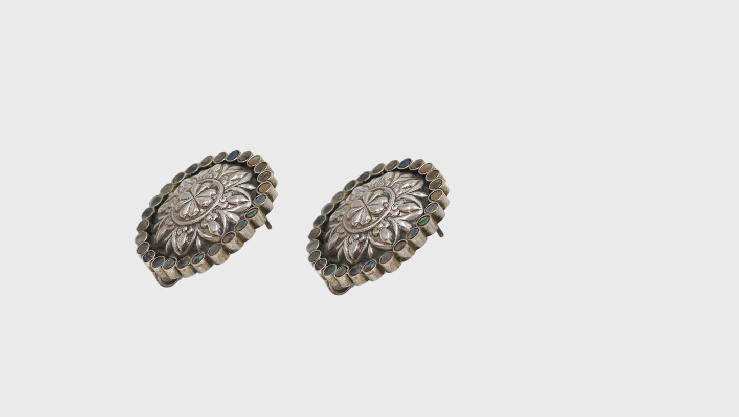 Heritage Meets Modern: Sangeeta Boochra Silver Earrings
