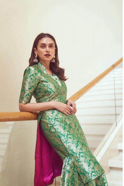 Aditi Rao Hydari In Sangeeta Boochra Silver Earring