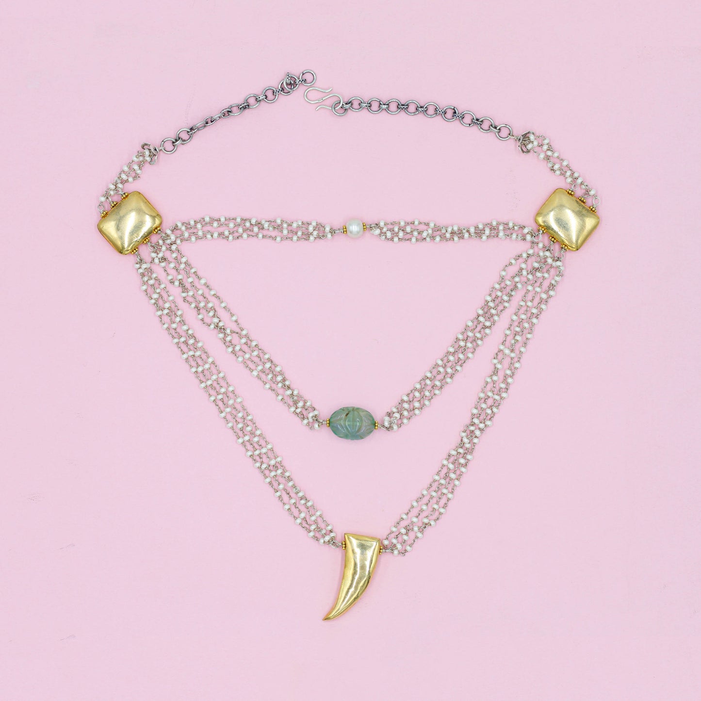 Aditi Rao Hydari In Sangeeta Boochra Silver Necklace