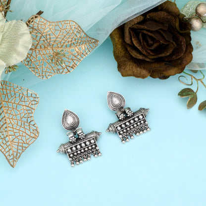 Alia Bhat in Silver Earrings