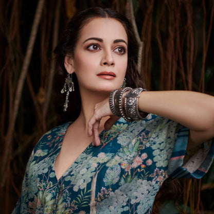 Dia Mirza In Sangeeta Boochra Silver Jewellery