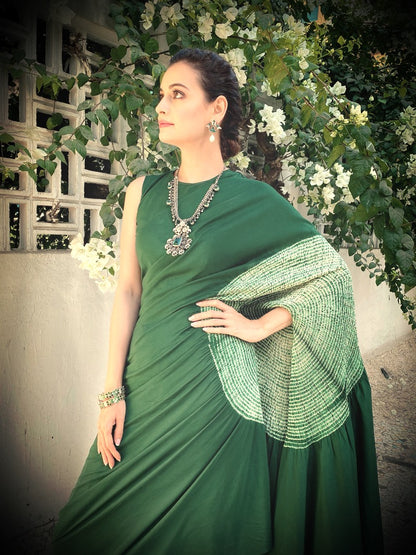 Dia Mirza in Silver Necklace