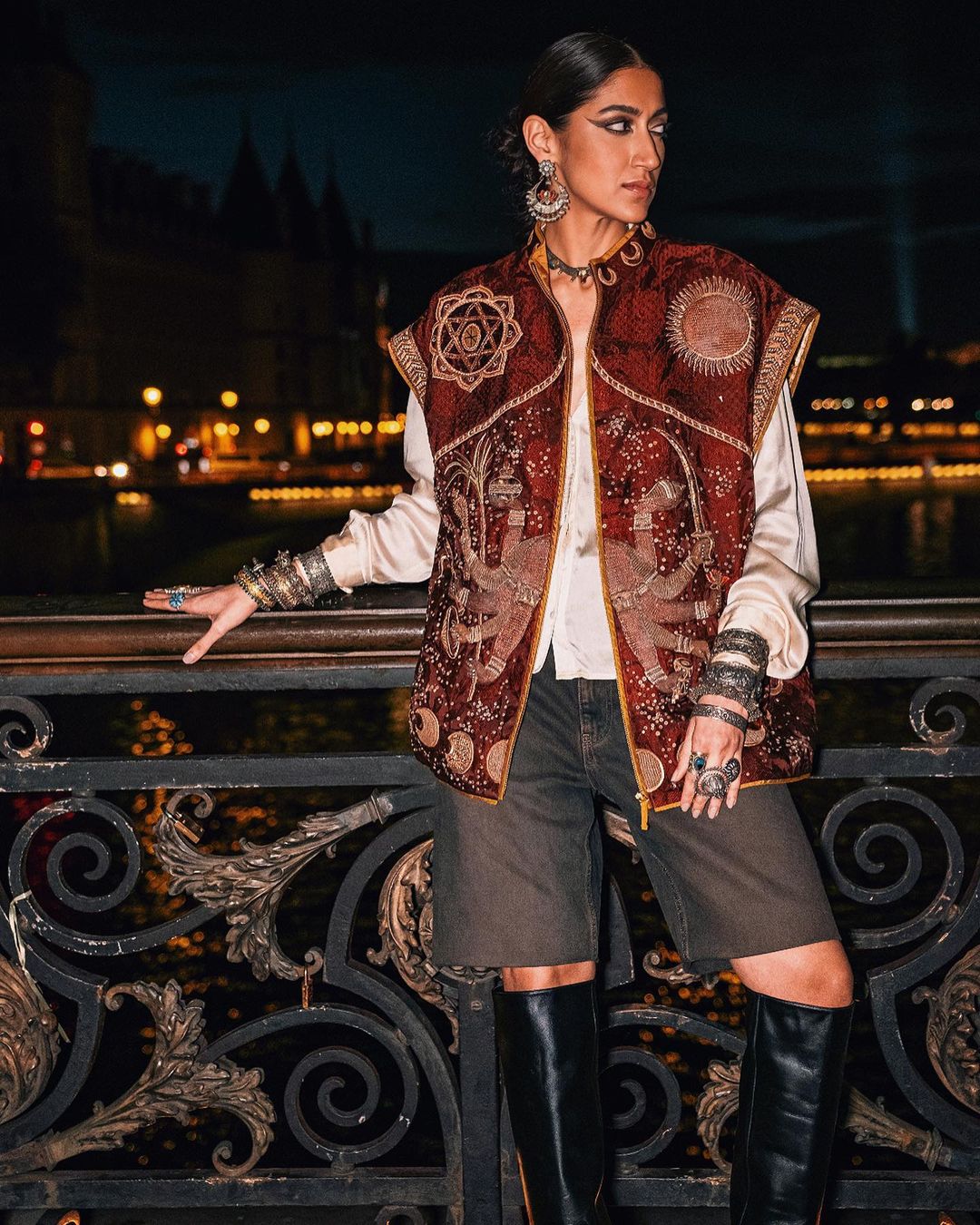 Divya Saini In Silver Jewellery