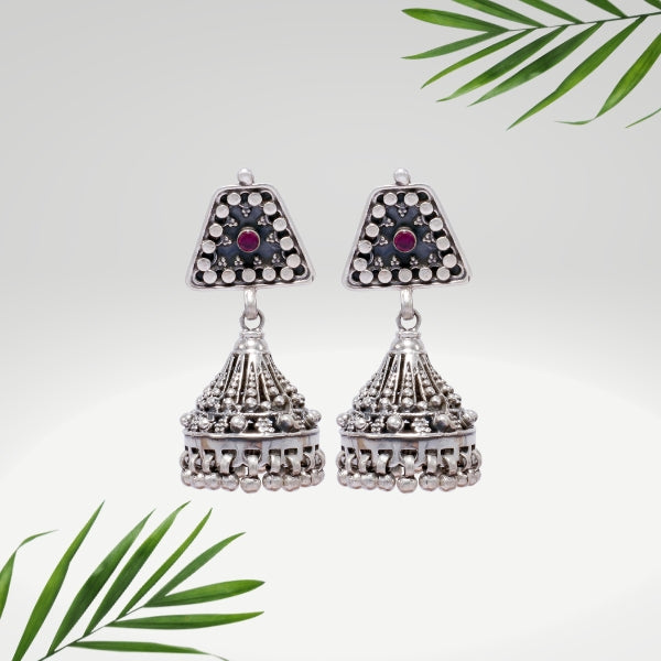 Indian Traditional Silver Jhumki