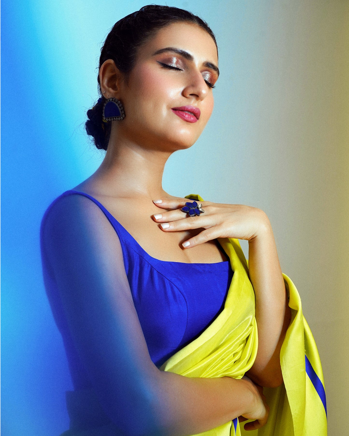 Fatima Sana Shaikh In Silver Jewellery