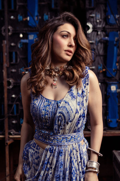 Glamorous Charm: Hansika Motwani Adorns Sangeeta Boochra Silver Jewelry