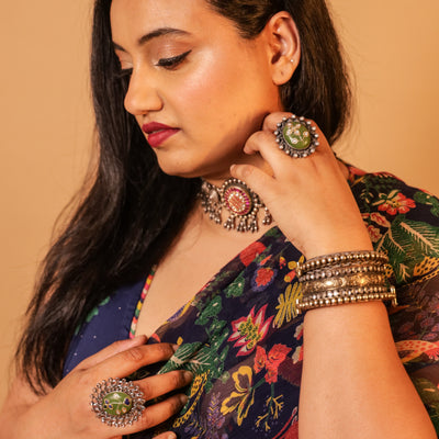 Janice In Sangeeta Boochra Silver Jewellery