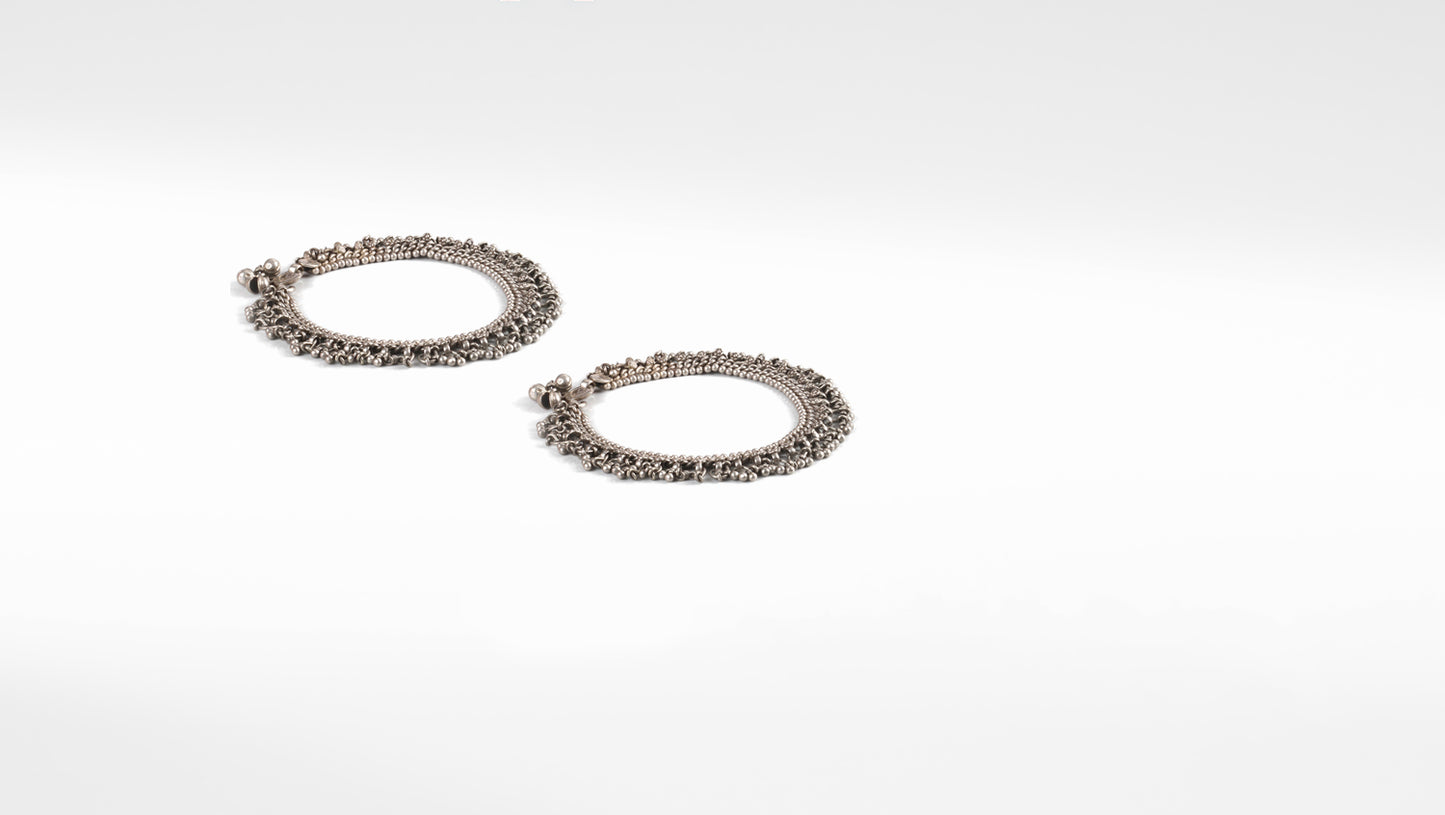 Sangeeta Boochra Silver Anklet