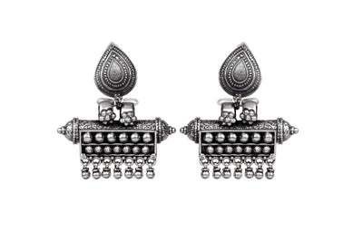 Alia Bhat in Silver Earrings