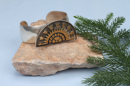 Anantaya - Silver Handcrafted Adjustable Hand Cuff