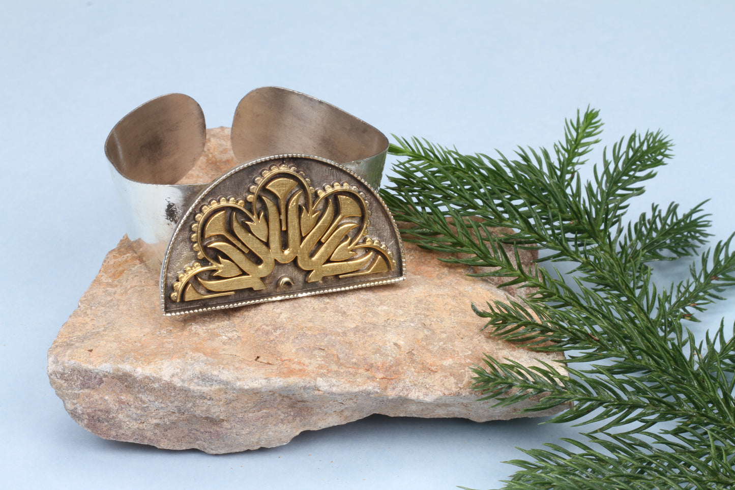 Anantaya - Silver Handcrafted Adjustable Hand Cuff