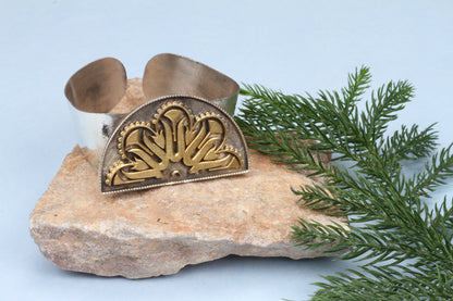 Anantaya - Silver Handcrafted Adjustable Hand Cuff