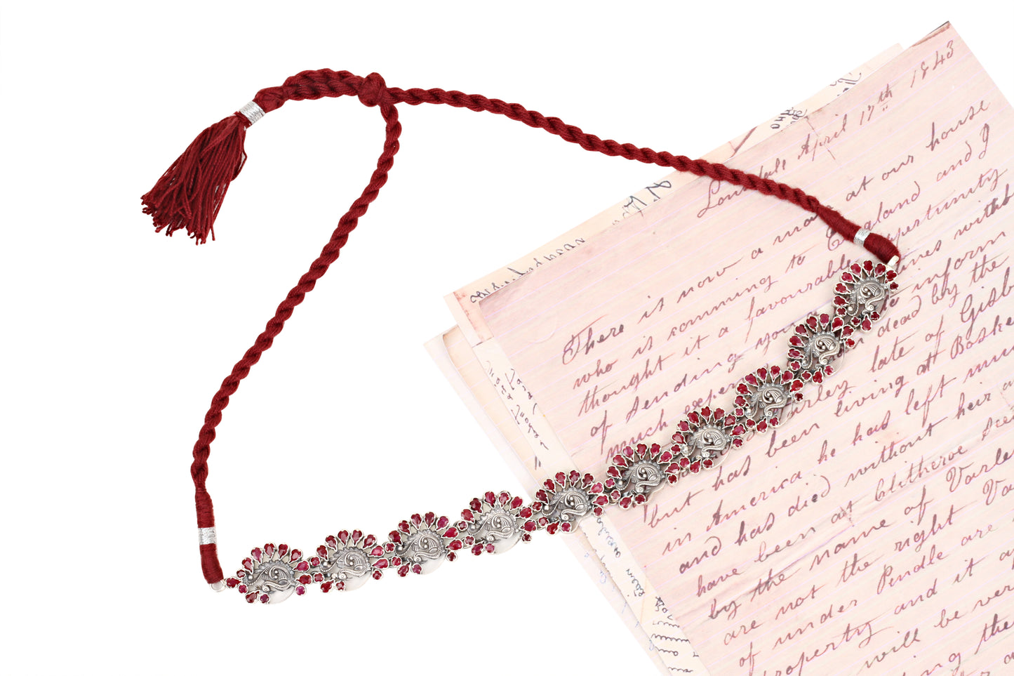 Silver Handcrafted Tribal Silver Necklace