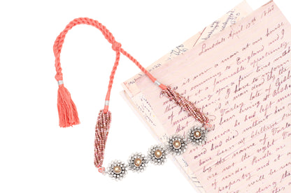 Silver Handcrafted OrangeTribal Silver Necklace