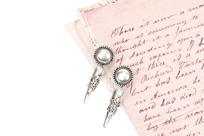 Silver Handcrafted Tribal Silver Earrings