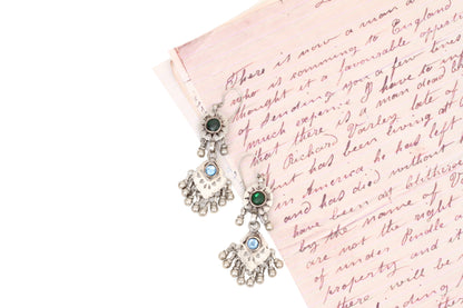 Silver Handcrafted Tribal Silver Earrings