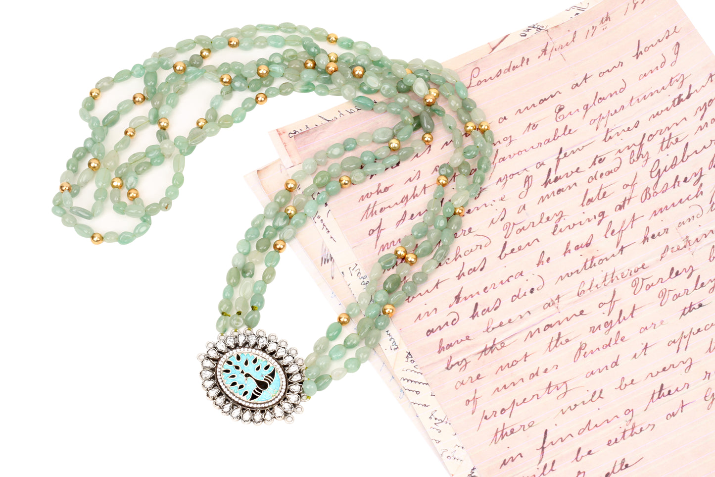 Silver Handcrafted Tribal Silver Necklace