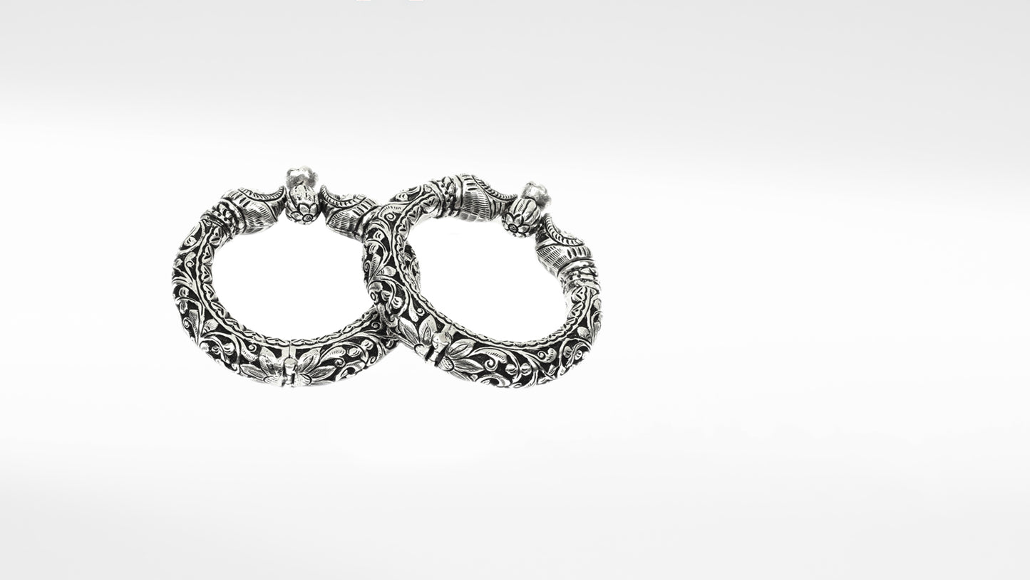 Sangeeta Boochra Tribal Silver Bracelets