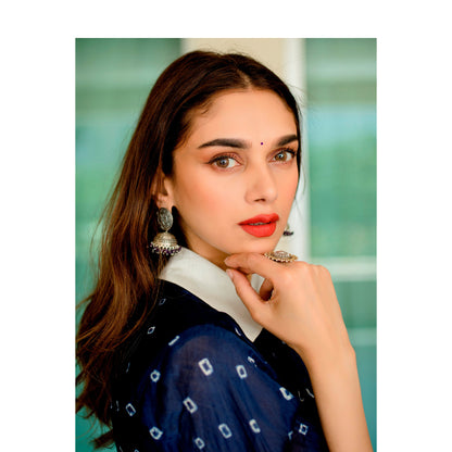 Aditi Rao Hydari Silver Earrings And Ring