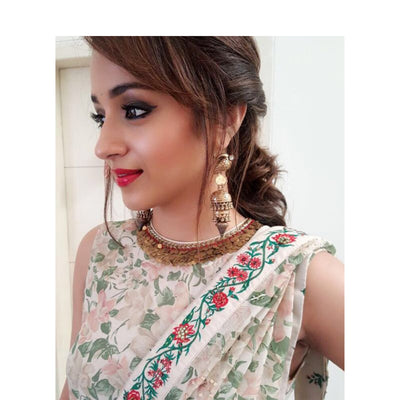 Trisha Krishnan in 24k Gold Plated Earrings