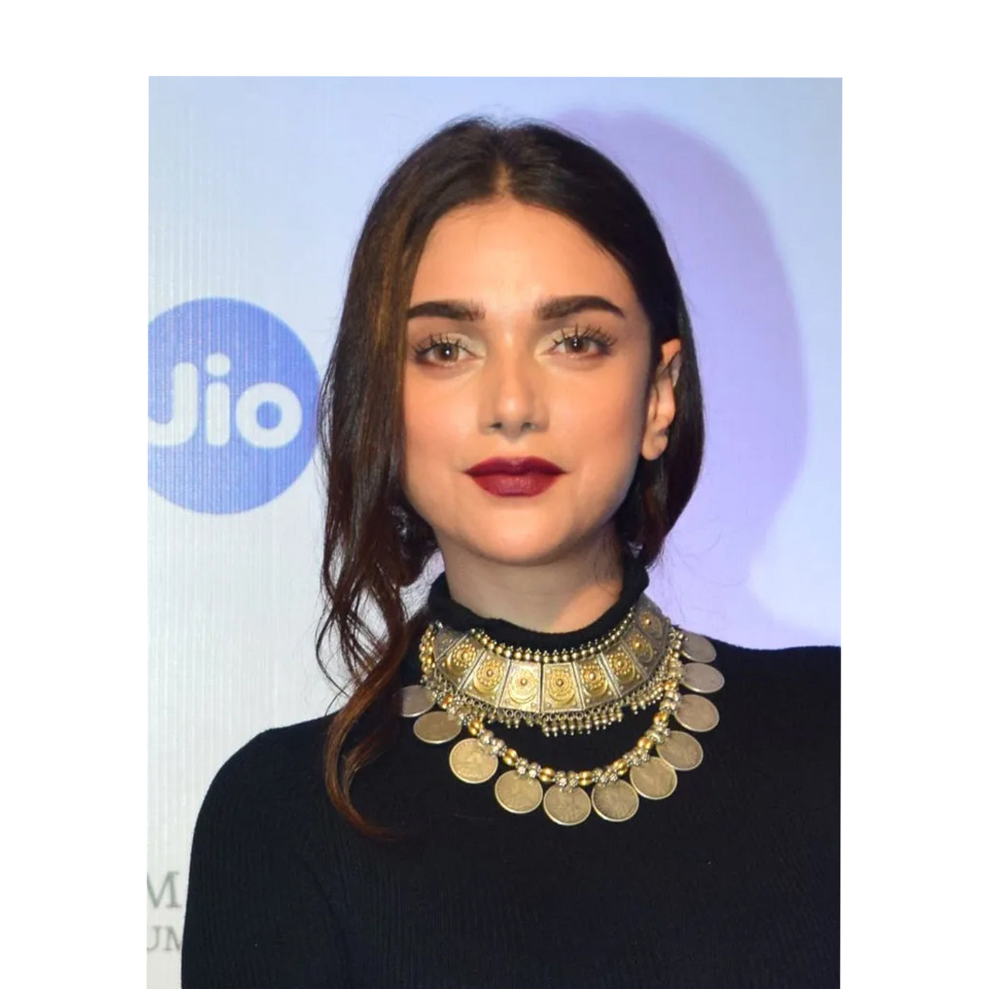 Aditi Rao Hydari in 24k Gold Plated Silver Necklace And Ring