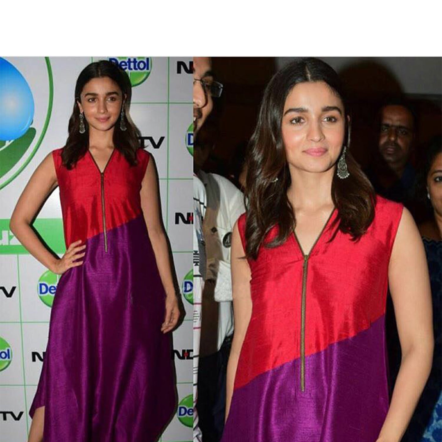 Alia Bhat in Silver Earrings