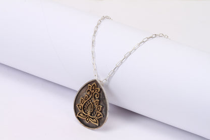Anantaya - Silver Handcrafted Pendant with Chain