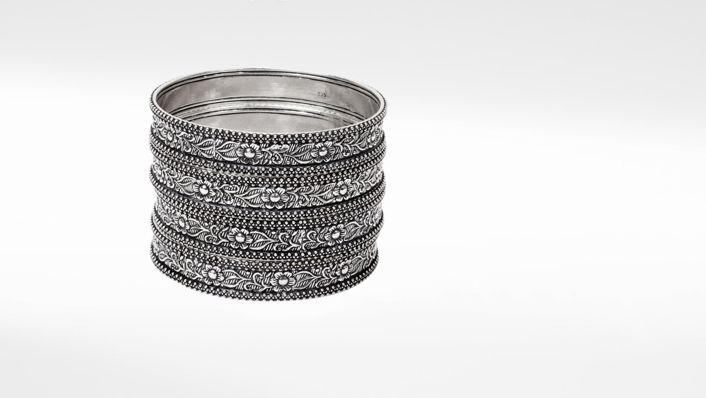 Sangeeta Boochra Tribal Silver Bracelets