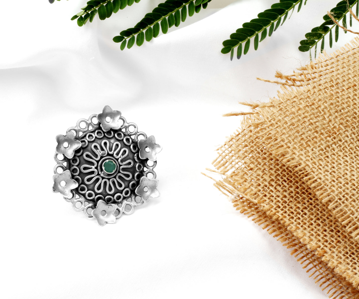 Sangeeta Boochra Tribal Silver Ring