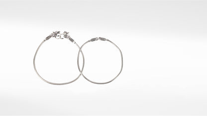 Sangeeta Boochra Tribal Silver Anklets