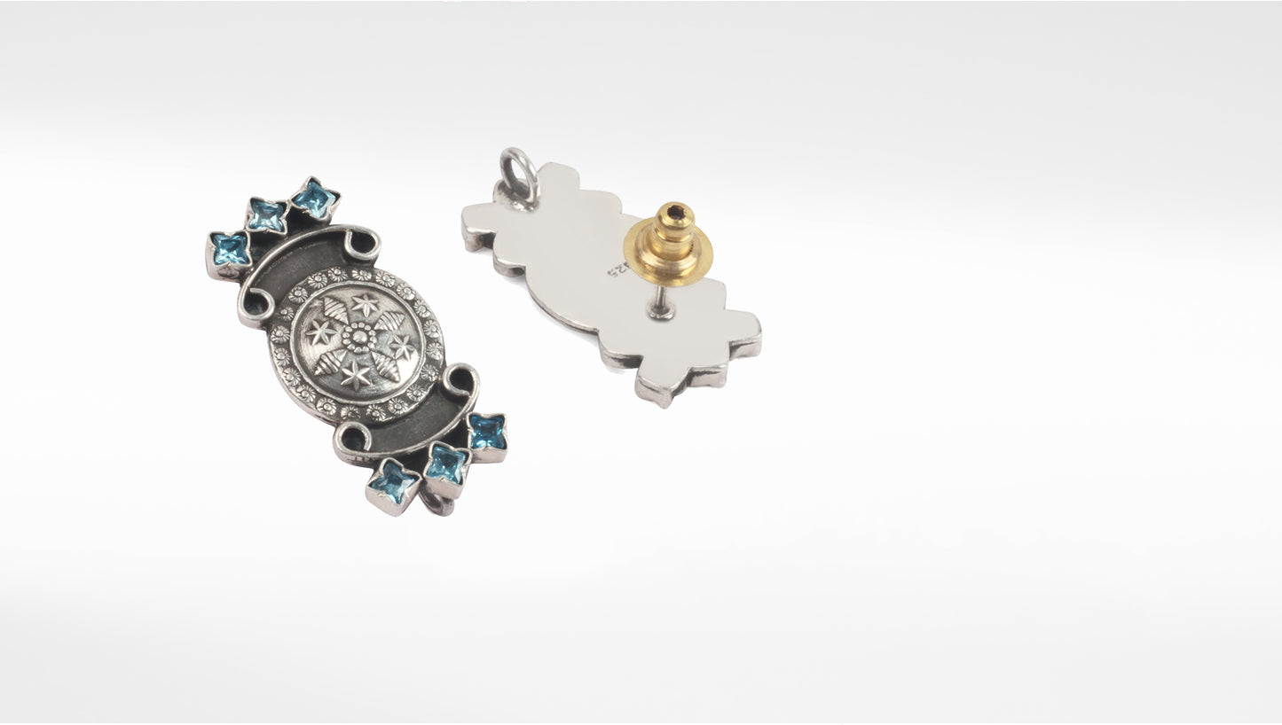 Sangeeta Boochra Tribal Silver Earrings