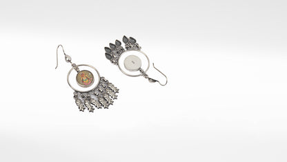 Sangeeta Boochra Tribal Silver Earrings