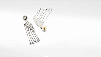 Sangeeta Boochra Tribal Silver Earrings