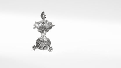 Sangeeta Boochra Sterling Silver Bird Hanging Diya