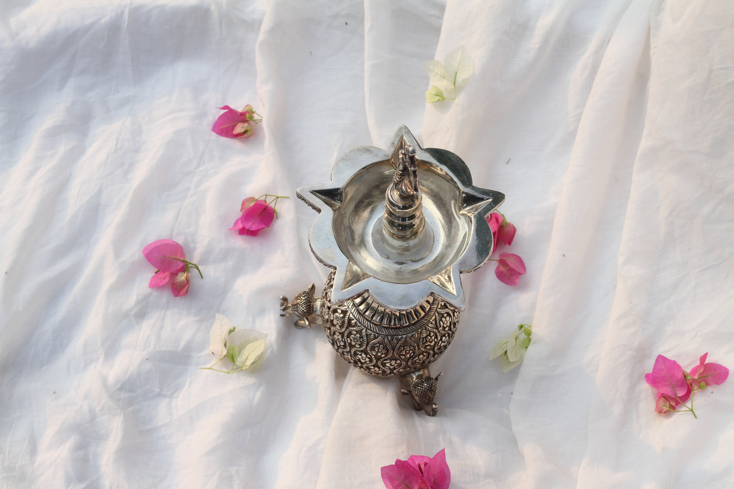 Sangeeta Boochra Sterling Silver Bird Hanging Diya