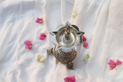 Sangeeta Boochra Sterling Silver Bird Hanging Diya