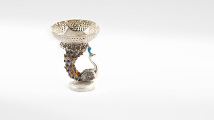 Sangeeta Boochra Sterling Silver Bird Hanging Diya