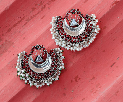 Sangeeta Boochra Silver Earrings