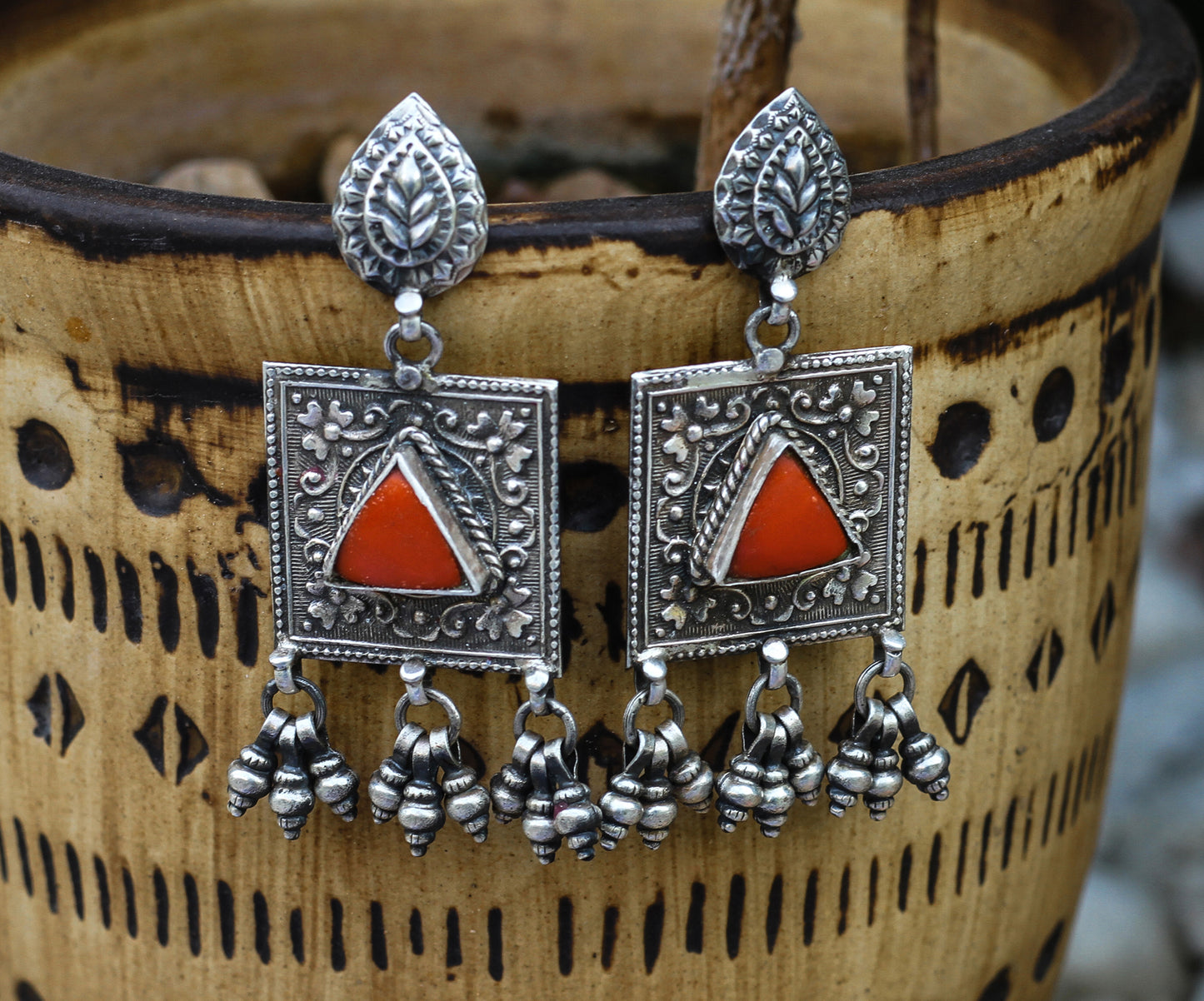 Sangeeta Boochra Silver Earrings