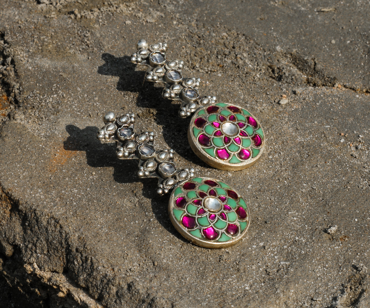 Sangeeta Boochra Silver Earrings