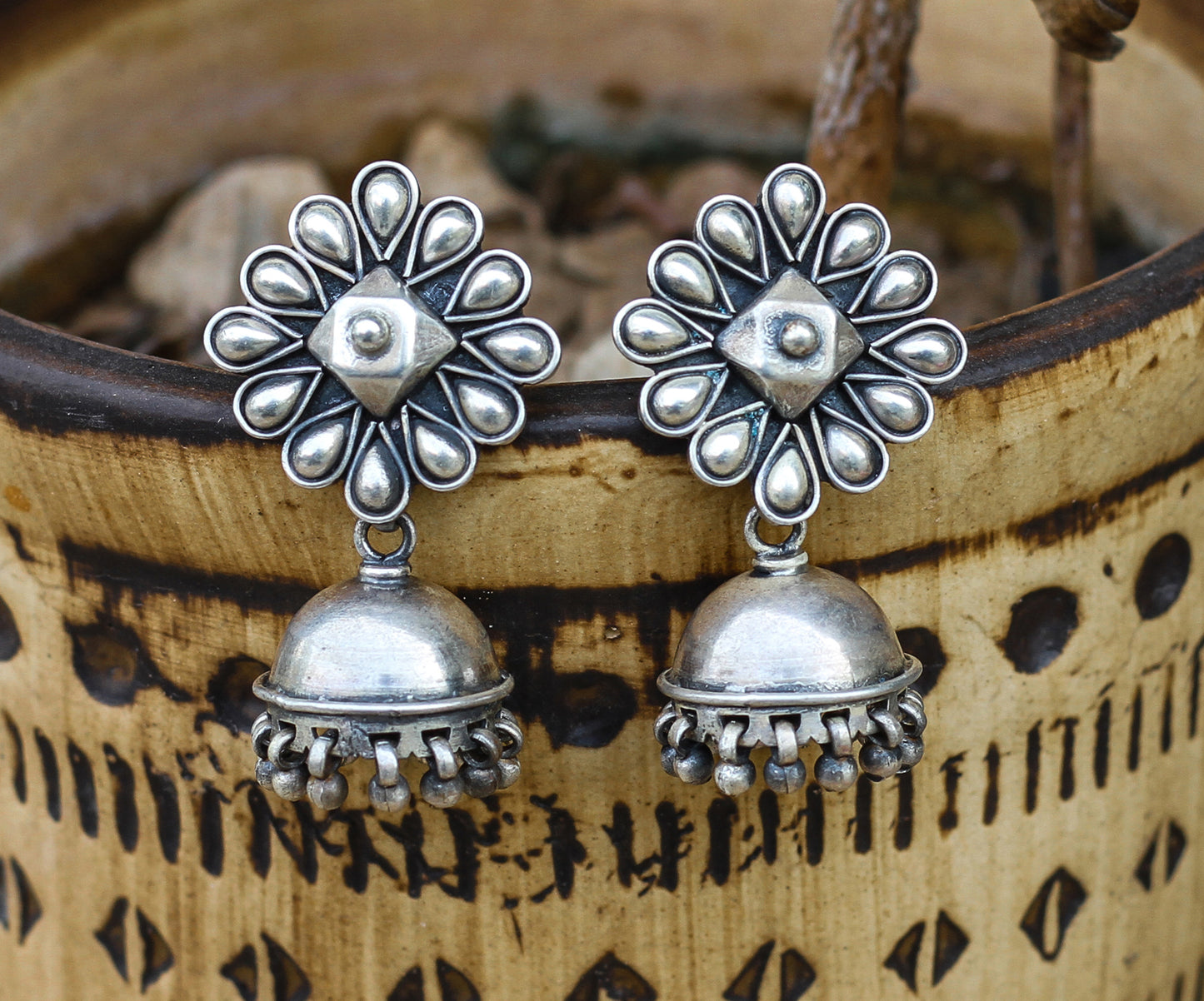 Sangeeta Boochra Silver Earrings