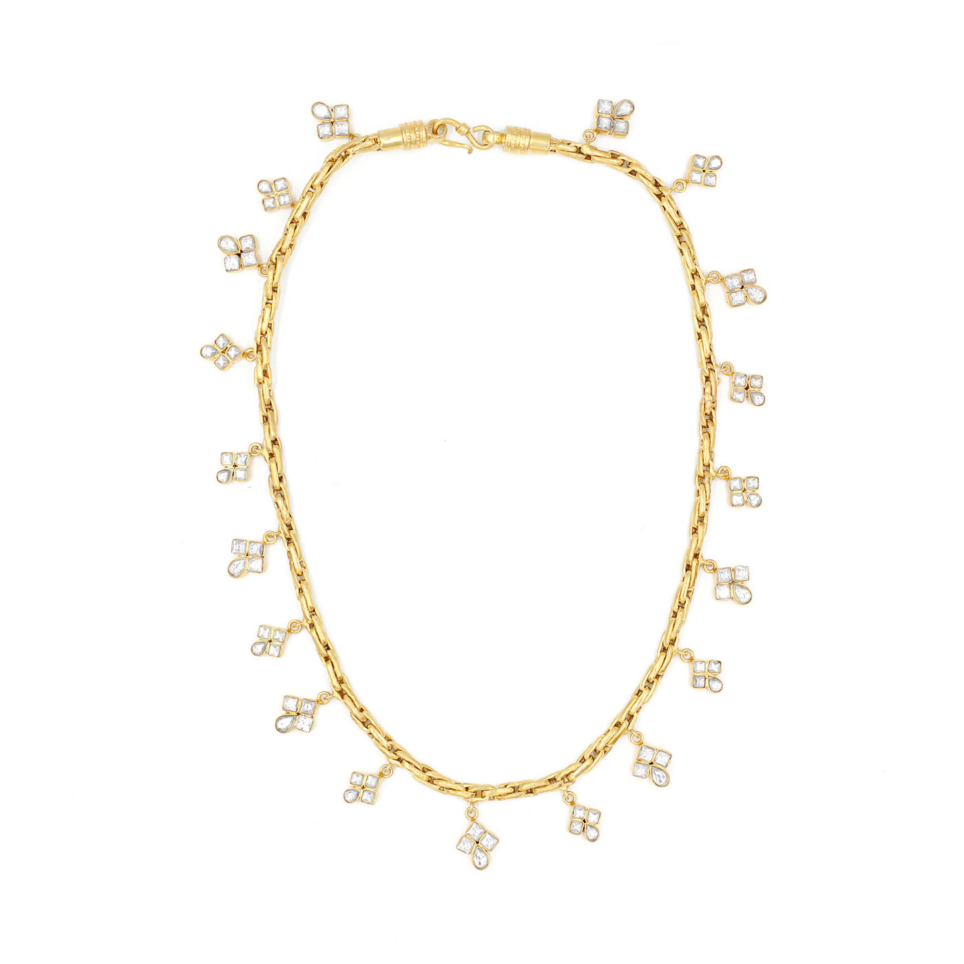 Raashi Khanna in 24k Gold Plated Necklace Studded With Kundan Gemstone