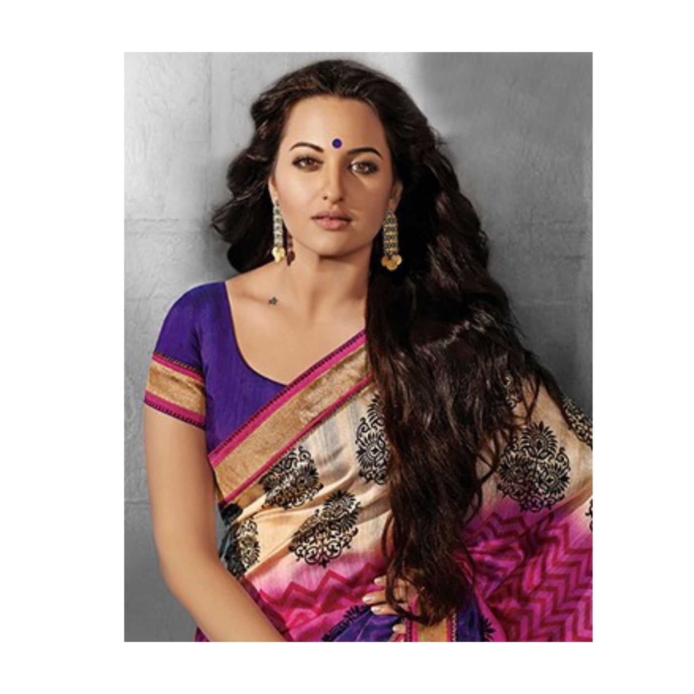 Sonakshi Sinha in Sangeeta Boochra Earrings