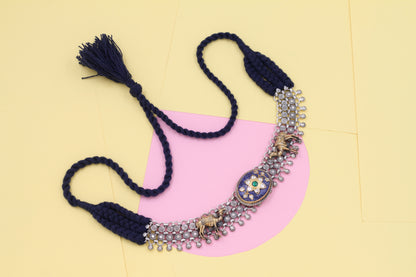 Timeless Beauty: Sangeeta Boochra Handcrafted Silver Necklace