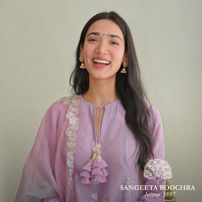 Medha Shankar In Sangeeta Boochra Silver Earring