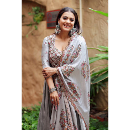 Kajol in Sangeeta Boochra Silver Handmade Bangle , Earrings And Ring