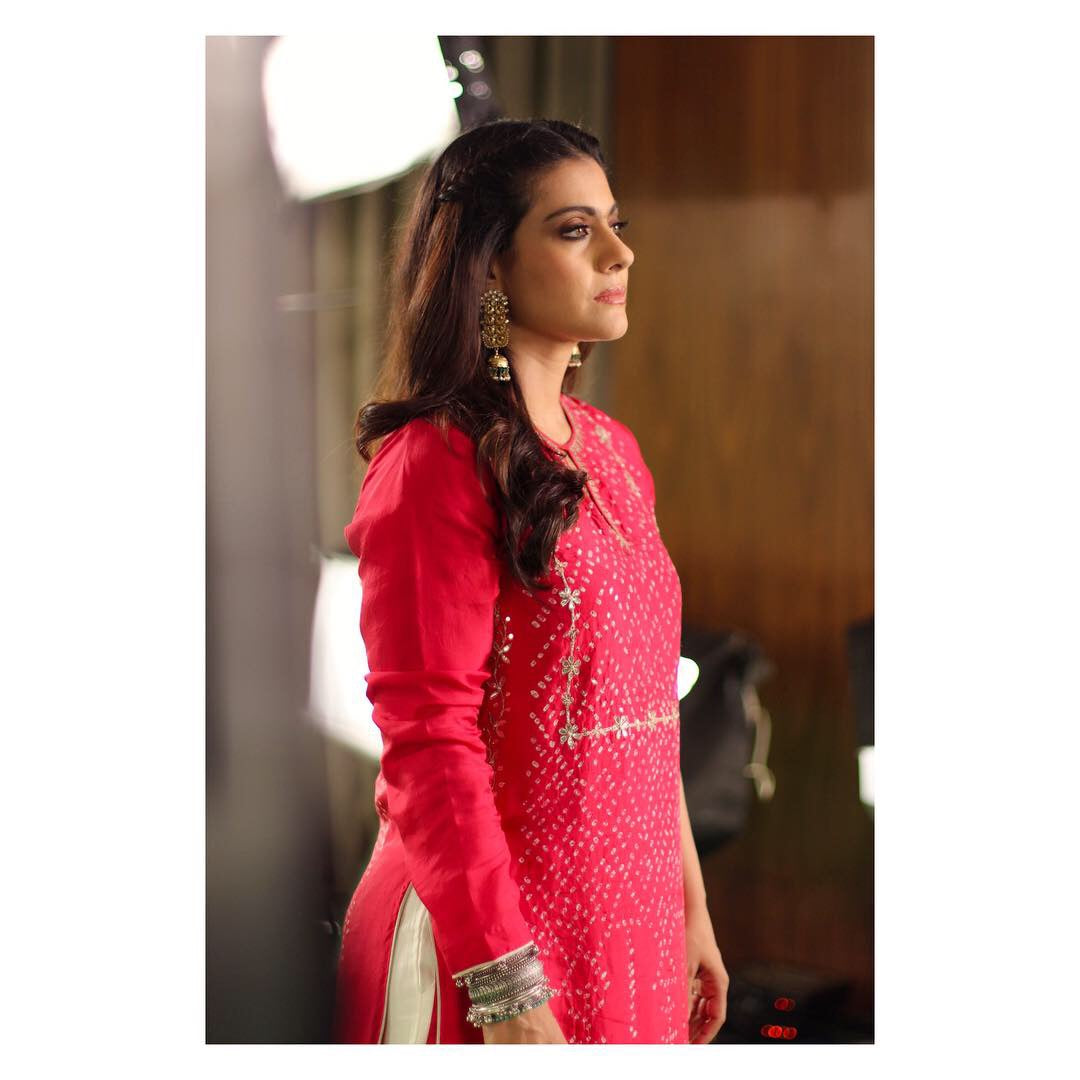 Kajol in Sangeeta Boochra Silver Earrings